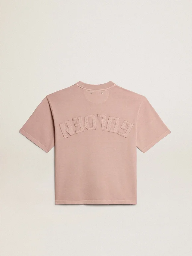 Puderrosa Hemd mit umgekehrtem Logo auf der Rückseite – Jersey Capsule