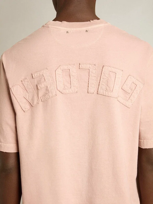 Puderrosa Hemd mit umgekehrtem Logo auf der Rückseite – Jersey Capsule