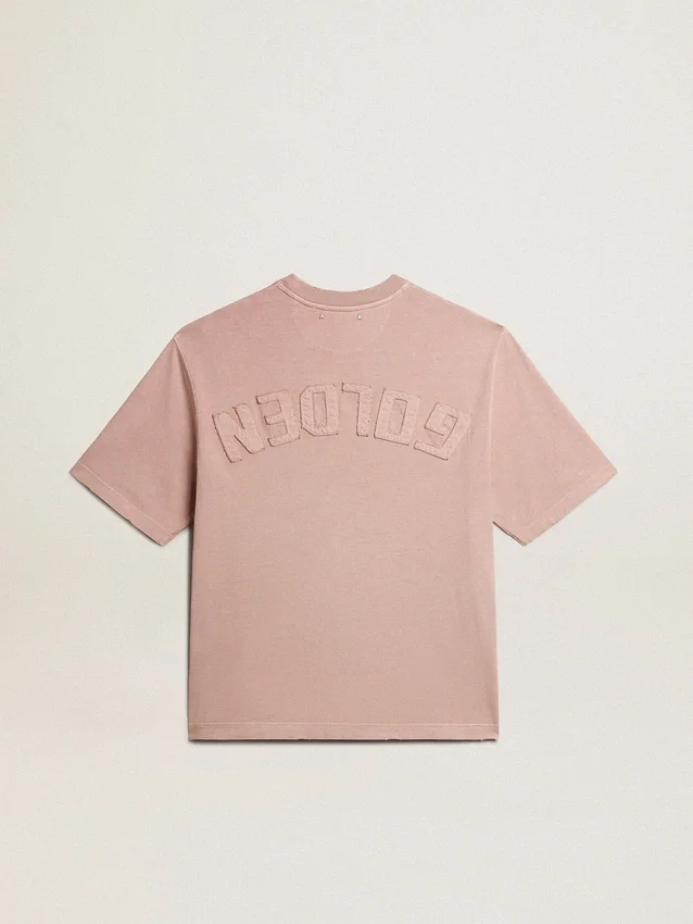 Puderrosa Hemd mit umgekehrtem Logo auf der Rückseite – Jersey Capsule