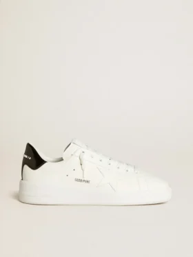 Purestar für Herren mit Lederstern und schwarzer Fersenlasche aus Lackleder