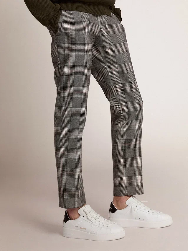 Purestar für Herren mit Lederstern und schwarzer Fersenlasche aus Leder
