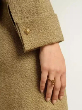 Ring in Antikgoldfarbe mit flexiblen Gliedern