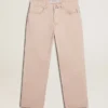 Rosa gefärbte Herrenjeans