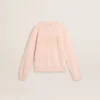 Rosa Sweatshirt für Mädchen mit rosa Schriftzug auf der Vorderseite