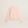 Rosa Sweatshirt für Mädchen mit rosa Schriftzug auf der Vorderseite