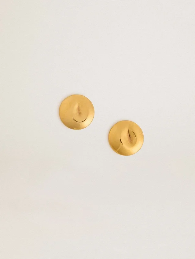Runde Ohrringe in Gold