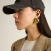 Runde Ohrringe in Gold