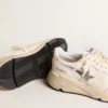 Running Sole aus Nappa mit silbernem Stern und goldener Lederlasche an der Ferse