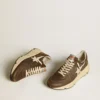 «Running Sole» aus Nylon und Leder mit TPU-Stern und Fersenlasche aus Nubukleder