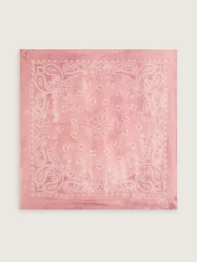 Schal in Altrosa mit Paisley-Print