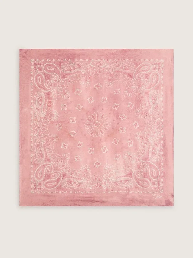 Schal in Altrosa mit Paisley-Print