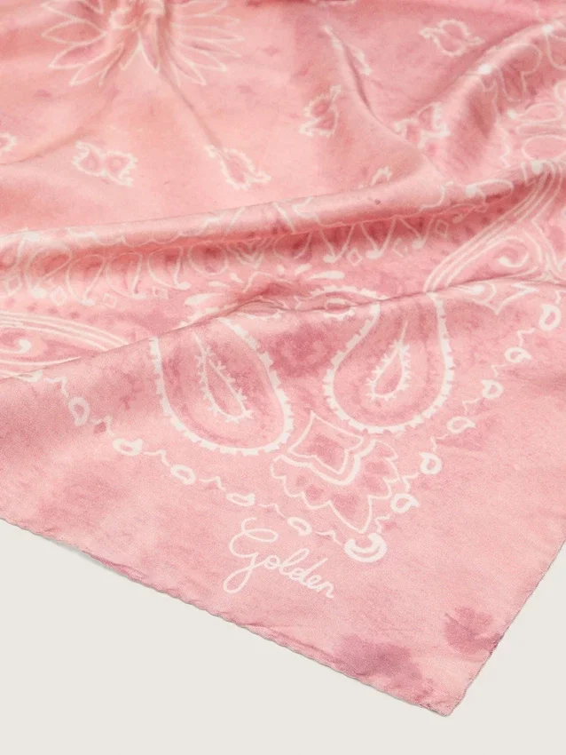 Schal in Altrosa mit Paisley-Print