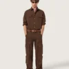 Schal in Altrosa mit Paisley-Print