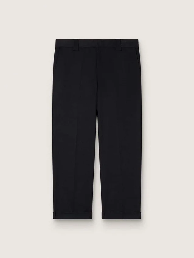 Schwarze Baumwoll-Chinos für Herren