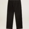 Schwarze Baumwoll-Chinos für Herren