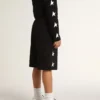 Schwarze Bermudashorts für Jungen mit weissen Sternen