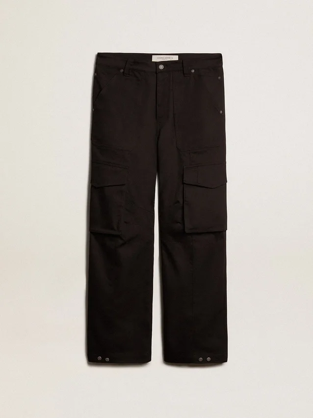 Schwarze Cargohose