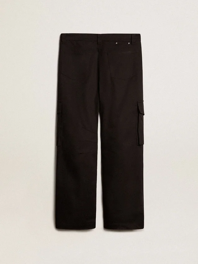 Schwarze Cargohose