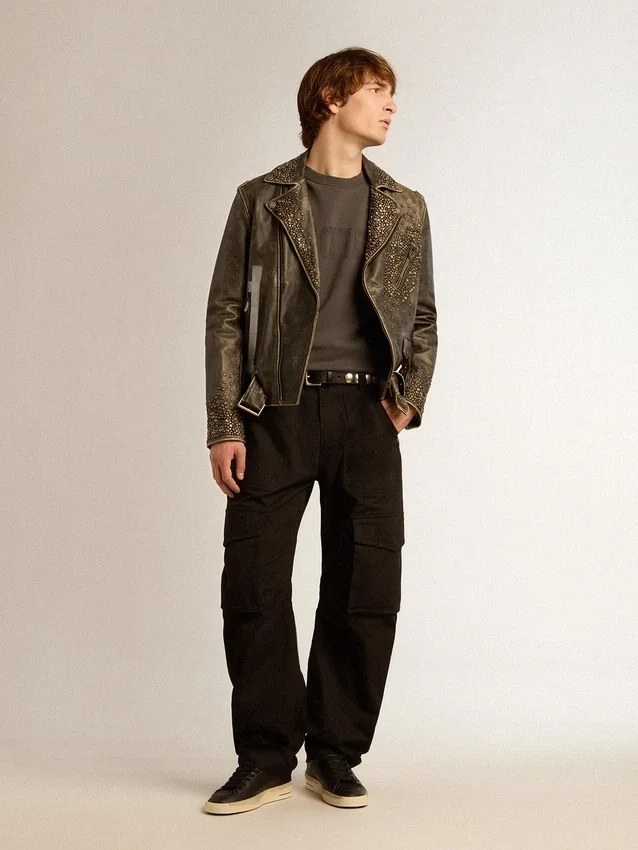 Schwarze Cargohose