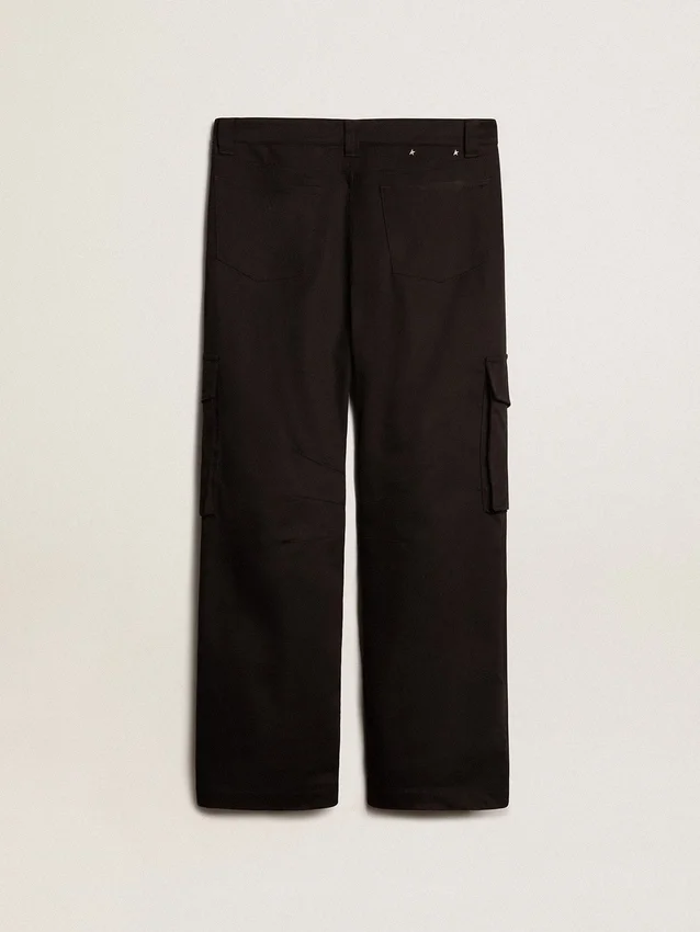 Schwarze Cargohose