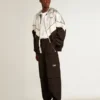 Schwarze Cargohose aus Ripstop-Nylon