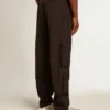 Schwarze Cargohose aus Ripstop-Nylon