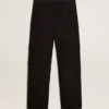 Schwarze Cargohose aus Ripstop-Nylon