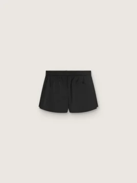 Schwarze doppellagige Sportshorts für Damen