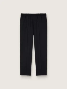 Schwarze Herrenhose aus Wollgabardine