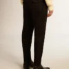 Schwarze Herrenhose aus Wollgabardine