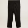 Schwarze Herrenhose aus Wollgabardine