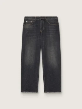 Schwarze Herrenjeans im Stonewashed-Look
