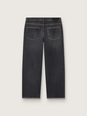 Schwarze Herrenjeans im Stonewashed-Look