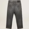 Schwarze Herrenjeans im Stonewashed-Look