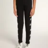 Schwarze Leggings für Mädchen mit weissen Sternen an den Seiten