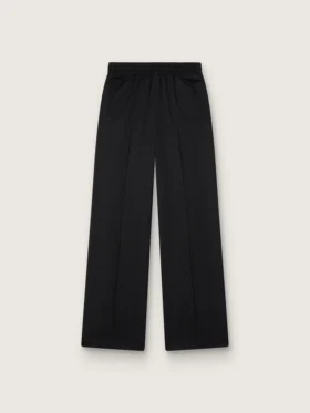 Schwarze, leichte Jogginghose aus Wolle für Damen