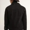 Schwarze One-Wash-Jeansjacke für Herren