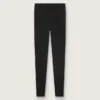 Schwarze Sportleggings für Damen mit hoher Taille