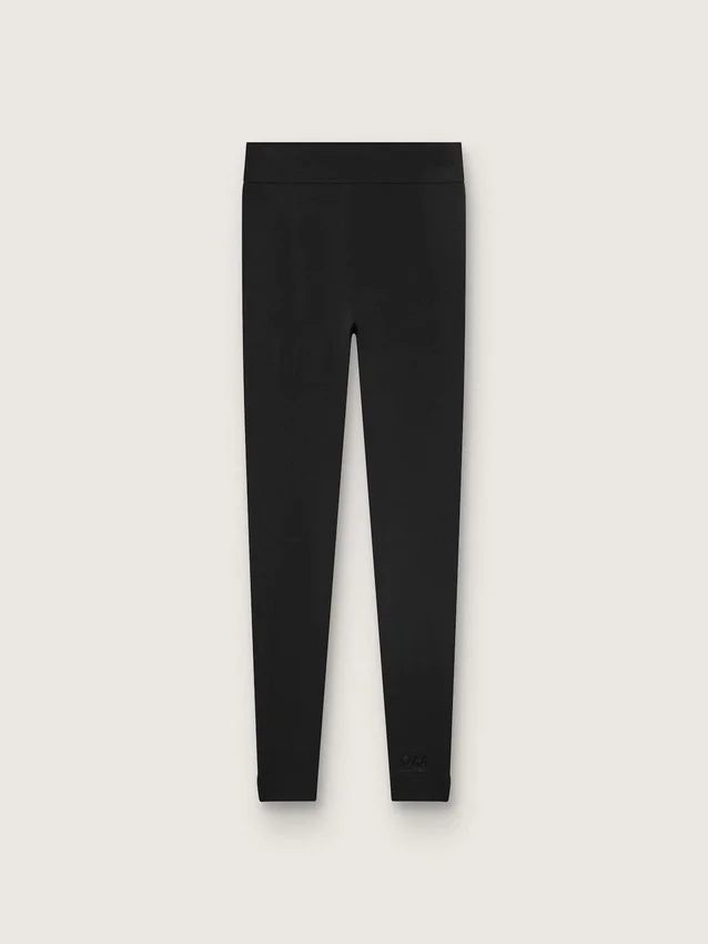 Schwarze Sportleggings für Damen mit hoher Taille