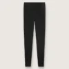 Schwarze Sportleggings für Damen mit hoher Taille
