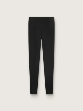 Schwarze Sportleggings für Damen mit hoher Taille
