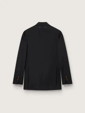 Schwarzer Zweireiher-Blazer für Damen