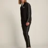 Schwarzes Herren-Sweatshirt mit Reissverschluss und weissen Sternen
