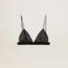 Schwarzes Häkel-Top für Damen mit Kristallen