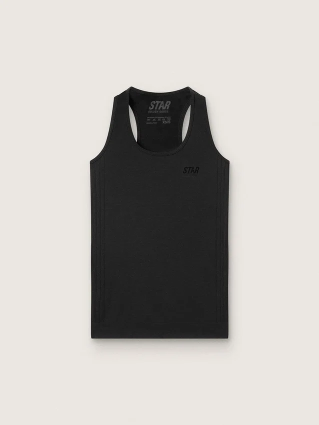 Schwarzes Sport-Tanktop für Damen