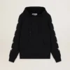Schwarzes Sweatshirt aus der Alighiero Star Collection mit kontrastierenden weissen Sternen