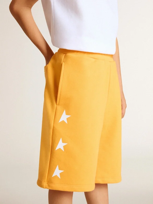 Senfgelbe Shorts für Jungen