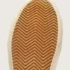 Slide in Beige mit rosa Metallic-Lederstern und Glitzer