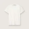 Slim-Fit-Damen-Hemd in Weiss mit Used-Look