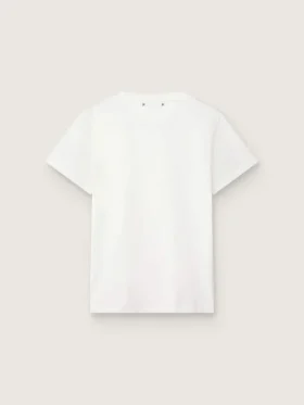 Slim-Fit-Damen-Hemd in Weiss mit Used-Look